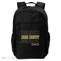 Cross Country Dad In Modern Stacked Lettering Backpack thumb 0