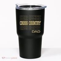 Cross Country Dad In Modern Stacked Lettering Tumbler thumb 0