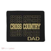 Cross Country Dad In Modern Stacked Lettering Mousepad thumb 0