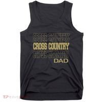Cross Country Dad In Modern Stacked Lettering Tank Top thumb 0