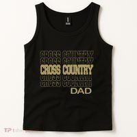 Cross Country Dad In Modern Stacked Lettering Tank Top thumb 2