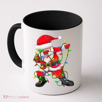 Cute Christmas Dabbing Santa Lights Coffee Mug