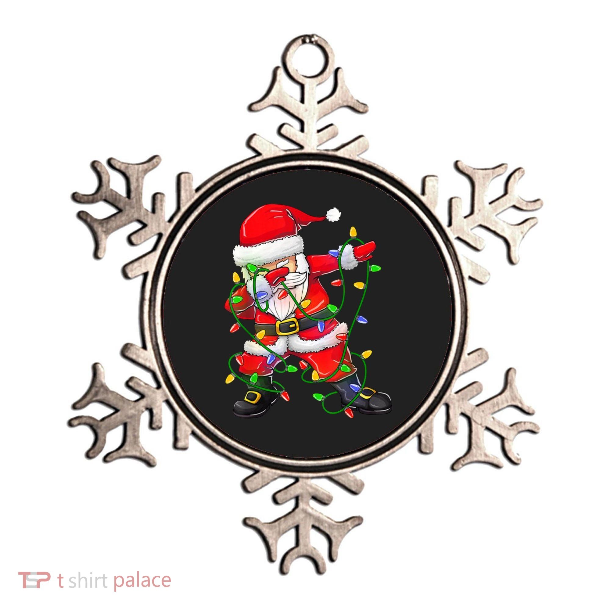 Cute Christmas Dabbing Santa Lights Ornament