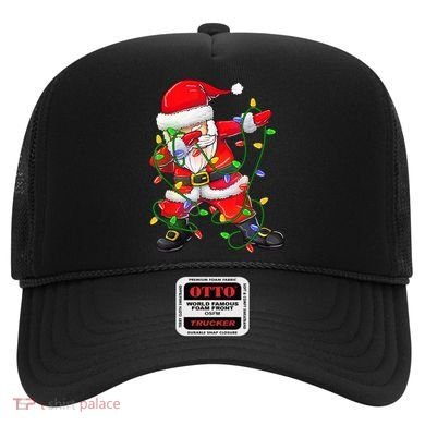 Cute Christmas Dabbing Santa Lights Hat