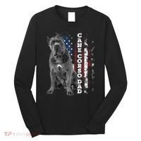 Cane Corso Dad Dog Owner Italian Mastiff Usa American Flag Long Sleeve Shirt thumb 0