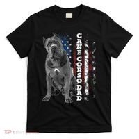 Cane Corso Dad Dog Owner Italian Mastiff Usa American Flag T-Shirt thumb 0