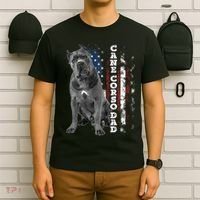 Cane Corso Dad Dog Owner Italian Mastiff Usa American Flag T-Shirt thumb 6