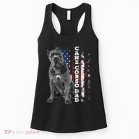 Cane Corso Dad Dog Owner Italian Mastiff Usa American Flag Women's Tank Top thumb 0