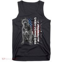 Cane Corso Dad Dog Owner Italian Mastiff Usa American Flag Tank Top thumb 0