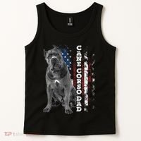 Cane Corso Dad Dog Owner Italian Mastiff Usa American Flag Tank Top thumb 2