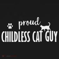 Childless Cat Dudes Scat Dad Proud Childless Cat Guy USA-Made Doggie Bandana thumb 2