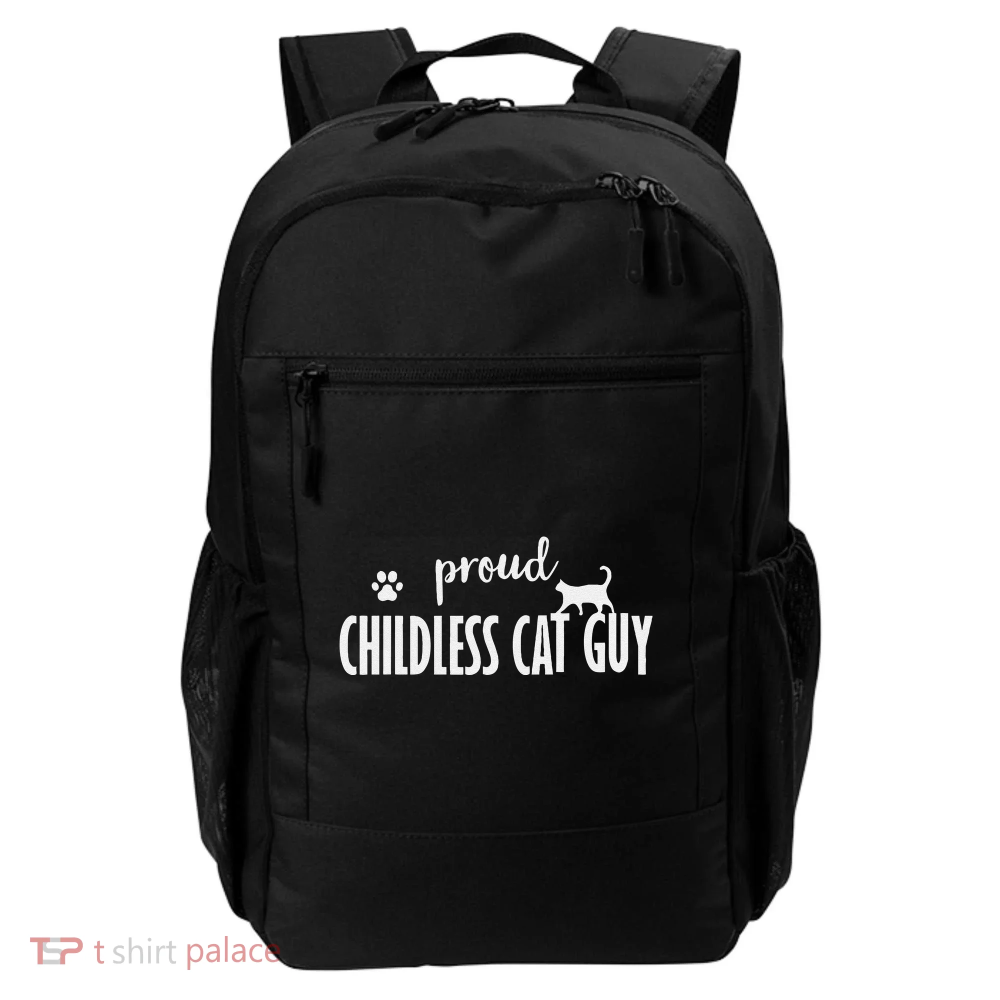 Childless Cat Dudes Scat Dad Proud Childless Cat Guy Backpack
