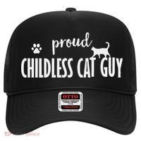 Childless Cat Dudes Scat Dad Proud Childless Cat Guy Hat thumb 0