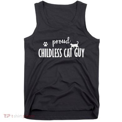 Childless Cat Dudes Scat Dad Proud Childless Cat Guy Tank Top