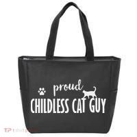 Childless Cat Dudes Scat Dad Proud Childless Cat Guy Tote Bag thumb 0