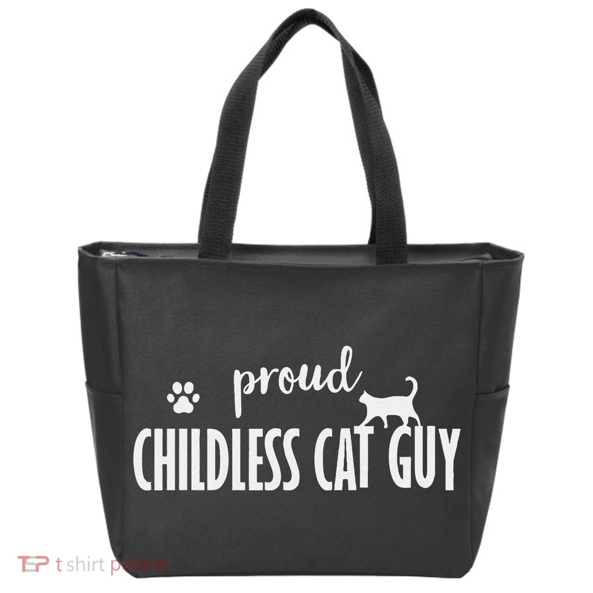 Childless Cat Dudes Scat Dad Proud Childless Cat Guy Tote Bag