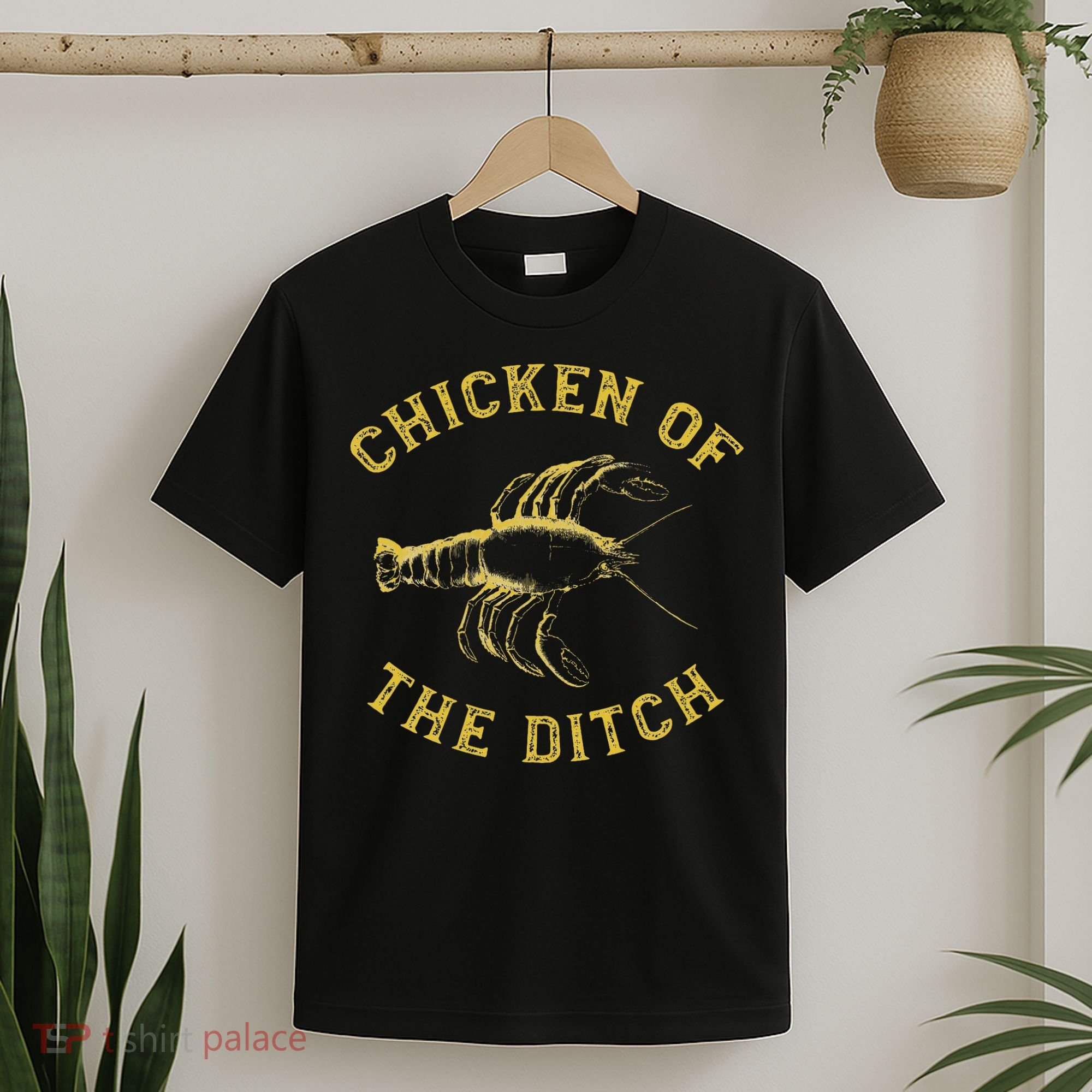 Crawfish Chicken Ditch Retro Cajun Food Gif T-Shirt
