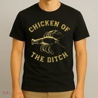 Crawfish Chicken Ditch Retro Cajun Food Gif T-Shirt thumb 3
