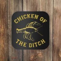 Crawfish Chicken Ditch Retro Cajun Food Gif Coaster thumb 0
