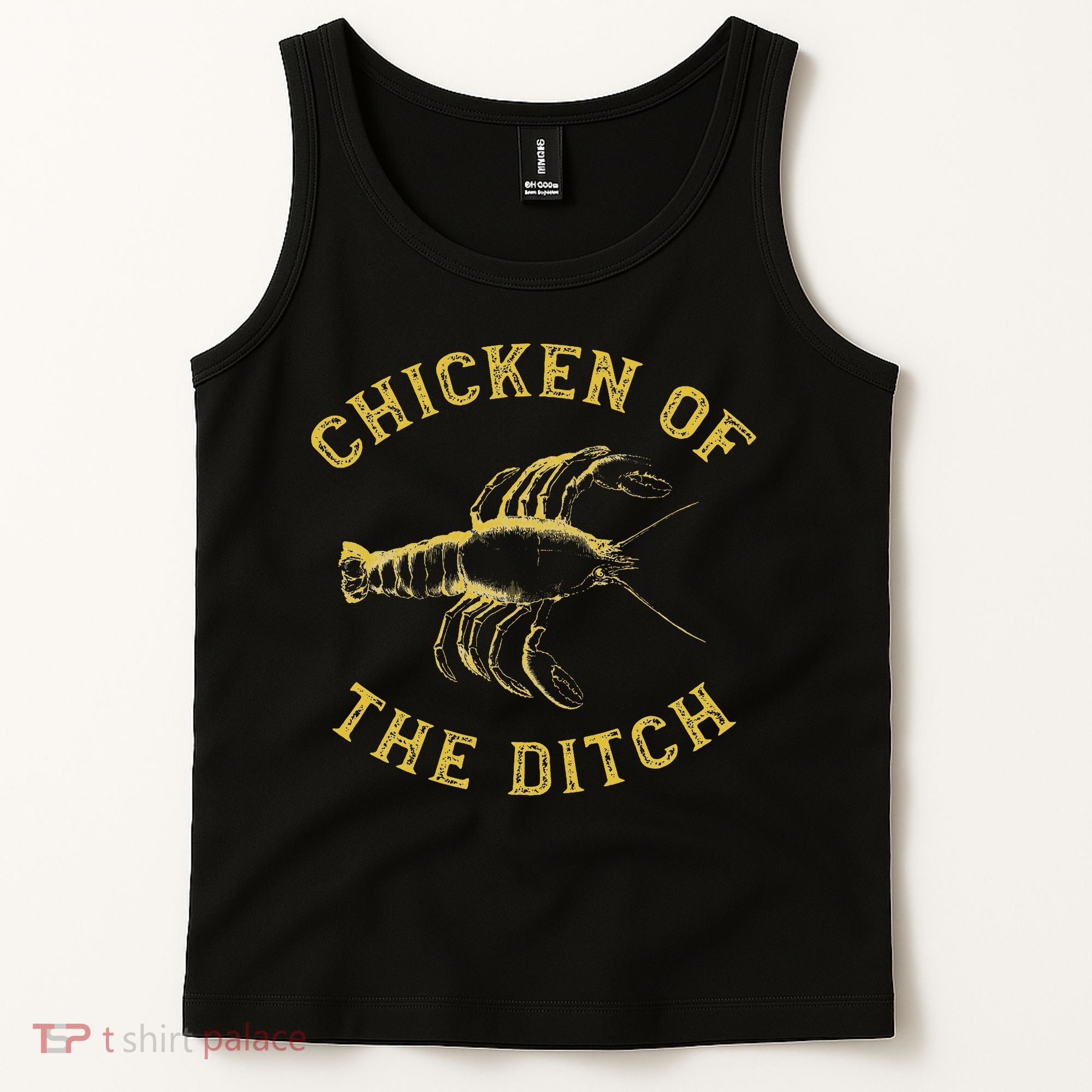 Crawfish Chicken Ditch Retro Cajun Food Gif Tank Top