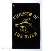 Crawfish Chicken Ditch Retro Cajun Food Gif Golf Towel thumb 0