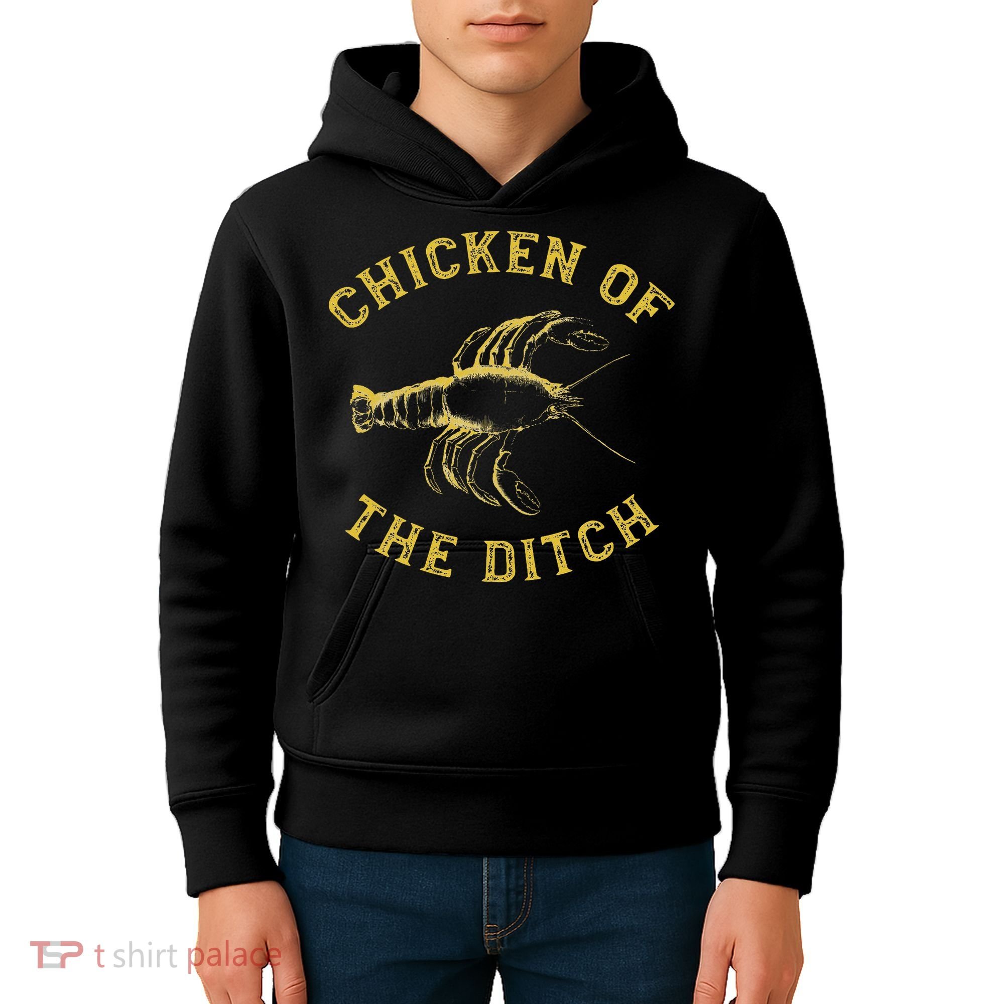 Crawfish Chicken Ditch Retro Cajun Food Gif Kids Hoodie