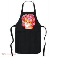 Cute Corgi Dog Valentines Day Love Heart Gift Apron thumb 0