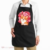 Cute Corgi Dog Valentines Day Love Heart Gift Apron thumb 2