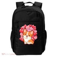 Cute Corgi Dog Valentines Day Love Heart Gift Backpack thumb 0