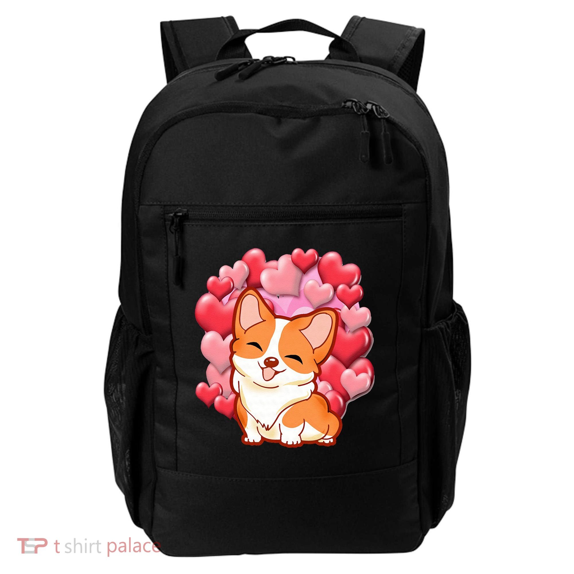 Cute Corgi Dog Valentines Day Love Heart Gift Backpack