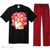 Cute Corgi Dog Valentines Day Love Heart Gift Pajama Set thumb 0