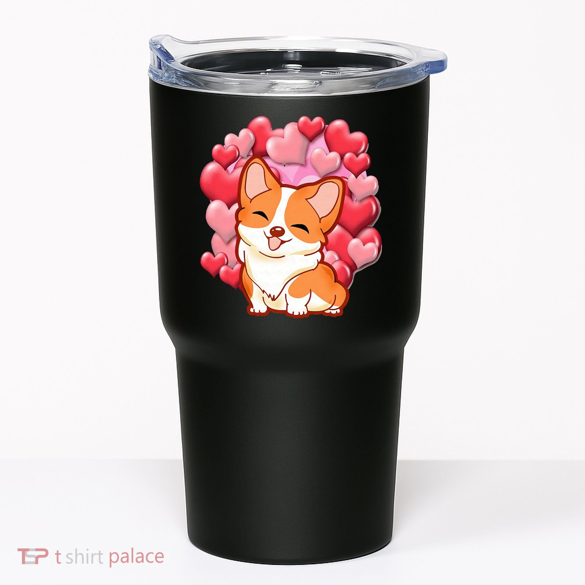 Cute Corgi Dog Valentines Day Love Heart Gift Tumbler