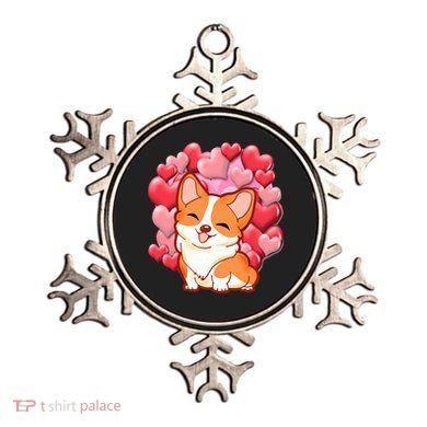 Cute Corgi Dog Valentines Day Love Heart Gift Ornament