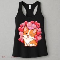 Cute Corgi Dog Valentines Day Love Heart Gift Women's Tank Top thumb 3