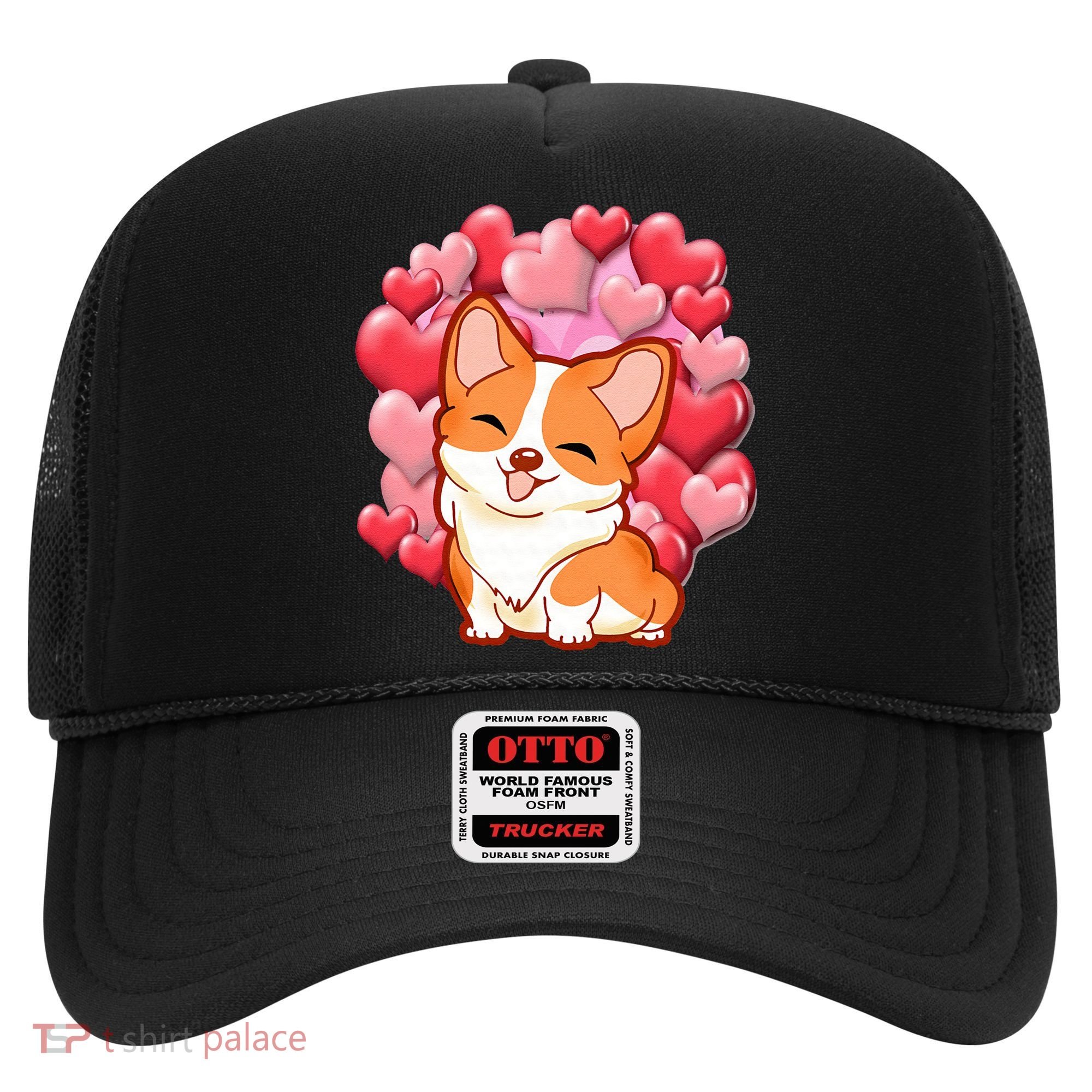 Cute Corgi Dog Valentines Day Love Heart Gift Hat