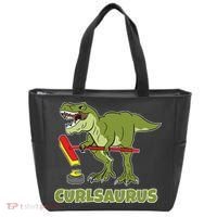 Curlsaurus Curler Dinosaur Sport Tote Bag thumb 0