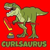 Curlsaurus Curler Dinosaur Sport Santa Hat thumb 1
