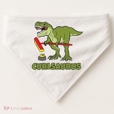 Curlsaurus Curler Dinosaur Sport USA-Made Doggie Bandana