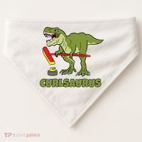 Curlsaurus Curler Dinosaur Sport USA-Made Doggie Bandana thumb 0
