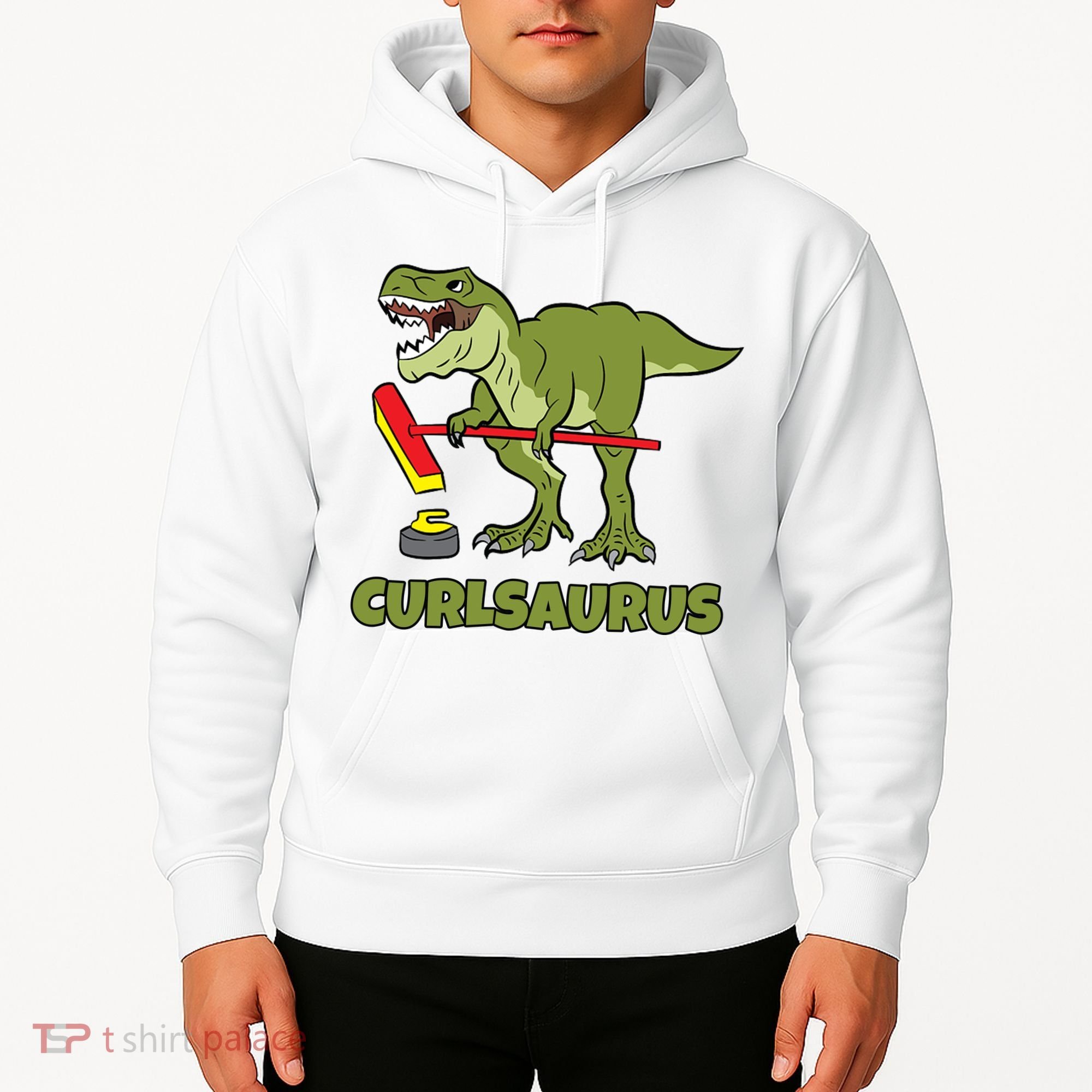 Curlsaurus Curler Dinosaur Sport Hoodie