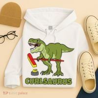Curlsaurus Curler Dinosaur Sport Hoodie thumb 4