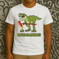 Curlsaurus Curler Dinosaur Sport T-Shirt thumb 3