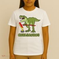 Curlsaurus Curler Dinosaur Sport T-Shirt thumb 4