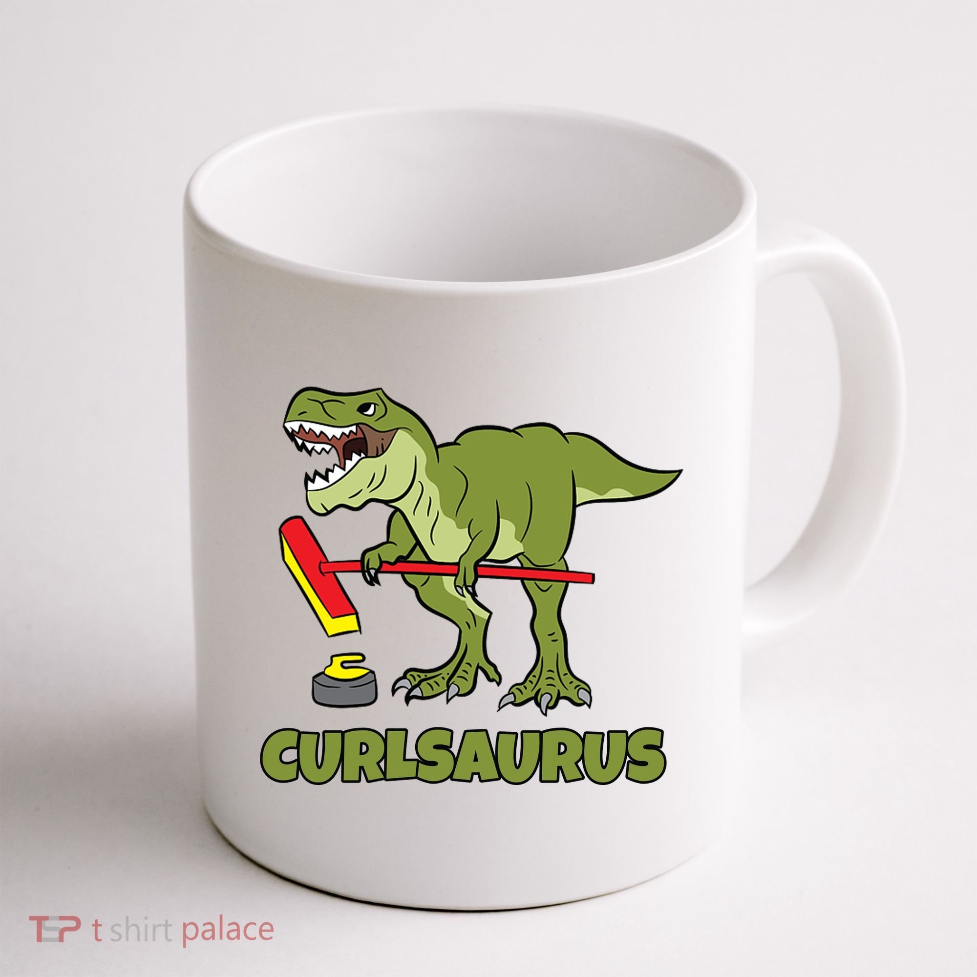Curlsaurus Curler Dinosaur Sport Coffee Mug