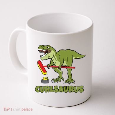 Curlsaurus Curler Dinosaur Sport Coffee Mug