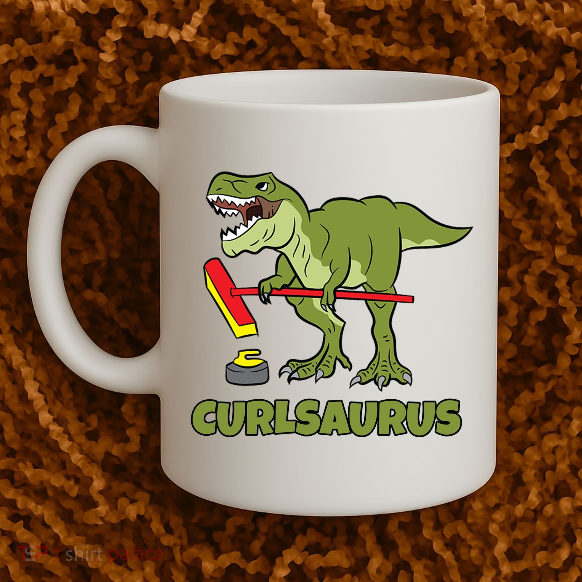 Curlsaurus Curler Dinosaur Sport Coffee Mug