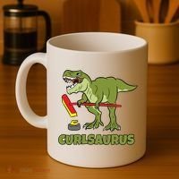 Curlsaurus Curler Dinosaur Sport Coffee Mug thumb 4