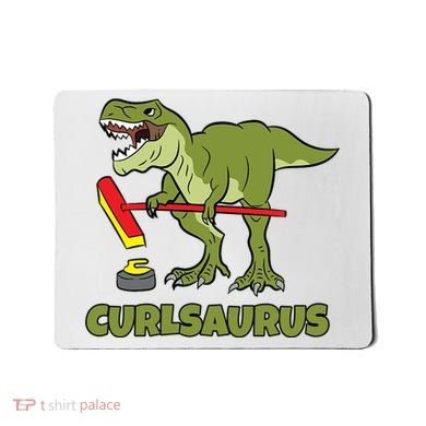 Curlsaurus Curler Dinosaur Sport Mousepad