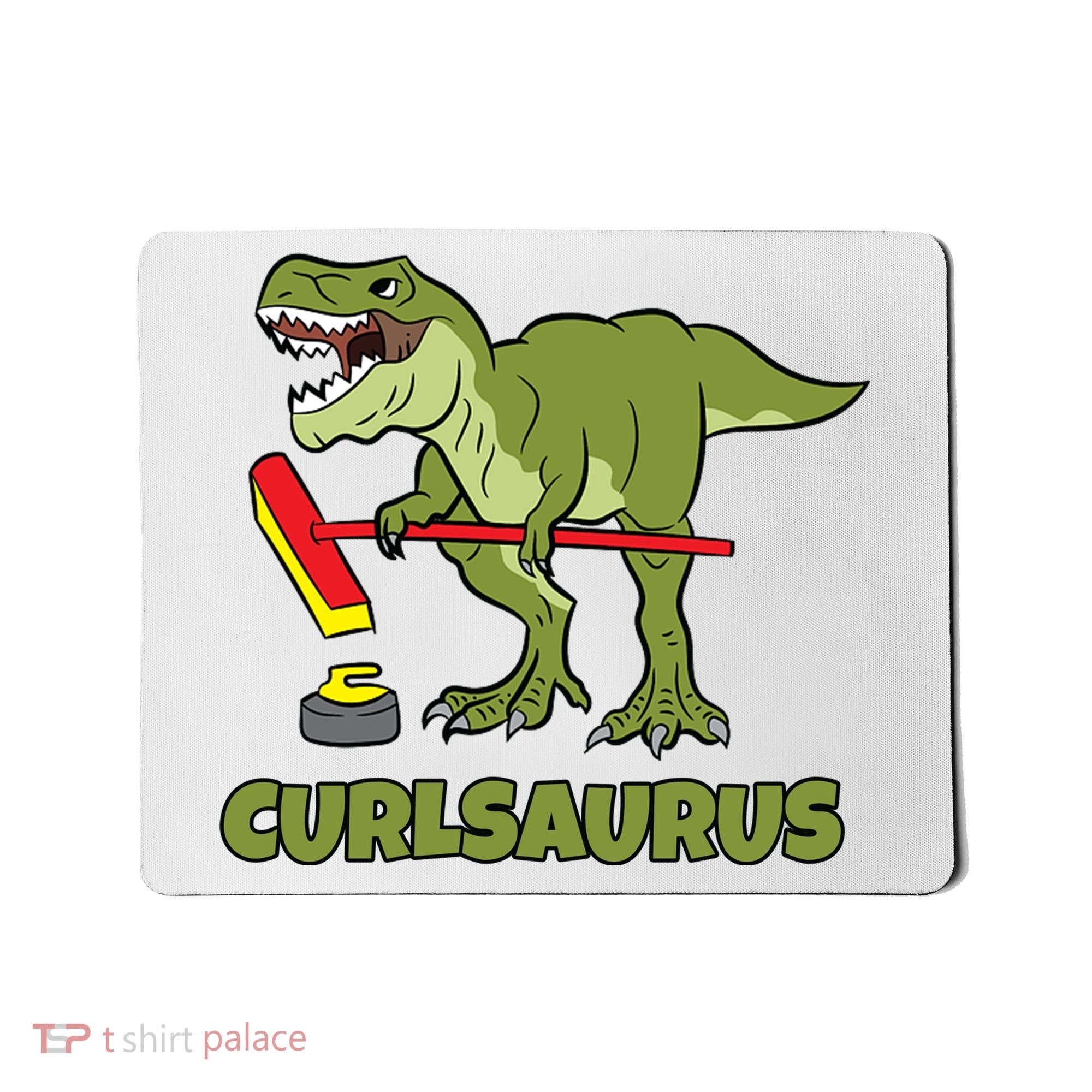 Curlsaurus Curler Dinosaur Sport Mousepad