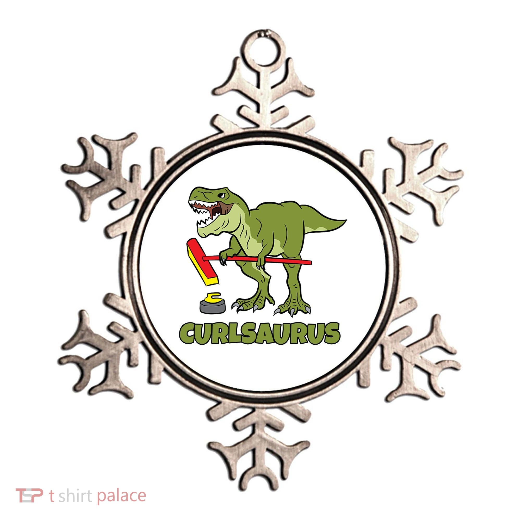 Curlsaurus Curler Dinosaur Sport Ornament